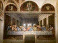 Milan, Italy - The Last Supper (Italian: Il Cenacolo by Leonardo Da Vinci) Royalty Free Stock Photo