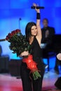 Laura Pausini during the live show