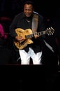 George Benson ,during the concert