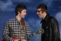 Oasis Liam and Noel Gallagher after the concert