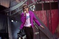 The Rolling Stones ,Mick Jagger during the concert Royalty Free Stock Photo