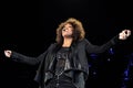 Whitney Houston during the concert