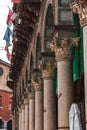 Corso Vittorio Emanuele II , formerly the Servi lane, is one of the most important streets in the center of Milan, Italy Royalty Free Stock Photo