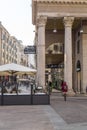 Corso Vittorio Emanuele II , formerly the Servi lane, is one of the most important streets in the center of Milan, Italy Royalty Free Stock Photo