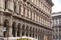 Corso Vittorio Emanuele II , formerly the Servi lane, is one of the most important streets in the center of Milan, Italy Royalty Free Stock Photo