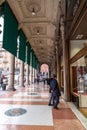 Corso Vittorio Emanuele II , formerly the Servi lane, is one of the most important streets in the center of Milan, Italy Royalty Free Stock Photo