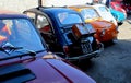 Milan, Italy - March 20, 2016: fiat 500 vintage car rally