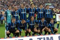 The Inter players before the match