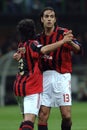 Gennaro Gattuso and Alessandro Nesta during the match