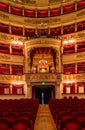 Scala opera house in Milan interior. Royalty Free Stock Photo