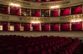 Scala opera house in Milan interior.