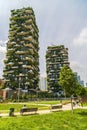 MILAN, ITALY - MAY 28, 2017: Bosco Verticale Vertical Forest l Royalty Free Stock Photo