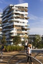 MILAN, ITALY - MAY 28, 2017: Bosco Verticale Vertical Forest l Royalty Free Stock Photo