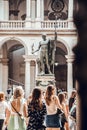 MILAN, ITALY - May, 2019: The Brera Pinacoteca museum is an art collection located in Milan, northern Italy. It contains one of