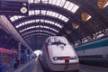 MILAN-ITALY-MAY-19-2017: Milan Central Station. Milano Centrale is the main railway station of Milan one of the main railway stati