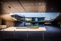 MILAN, ITALY - MAY 04 2016: CityLife Milan underground square and subway station near Allianz Tower