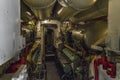 In the submarine engine compartment