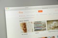 Milan, Italy - May 7, 2017: Etsy website homepage. Etsy logo visible Royalty Free Stock Photo