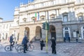 Facade of La Scala theater. Milan. Italy Royalty Free Stock Photo