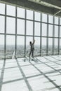 MILAN, ITALY - MAY 06,2018: Jannacci belvedere viewpoint at Pirelli skyscraper named