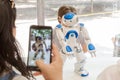 Nao robot at Wired Next Fest 2019 in Milan, Italy Royalty Free Stock Photo