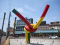 Needle line and node in Cadorna square Milan