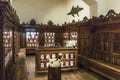 The interior of a medieval pharmacy