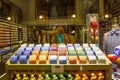 Milan, Italy - May 03, 2017: The shop with colorful italian ties