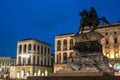 Milan, Italy: Monument to King Victor Emmanuel II, Cathedral Square Royalty Free Stock Photo