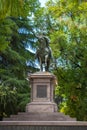 Milan, Italy - 14.08.2018: Monument to Napoleon III executed sculptor Francesco Barzaghi. Park Sempione in Milan