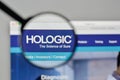 Milan, Italy - November 1, 2017: Hologic logo on the website homepage.