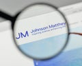 Milan, Italy - November 1, 2017: Johnson Matthey logo on the web