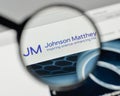 Milan, Italy - November 1, 2017: Johnson Matthey logo on the web