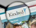 Milan, Italy - November 1, 2017: Kindred Healthcare logo on the