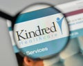 Milan, Italy - November 1, 2017: Kindred Healthcare logo on the