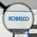 Milan, Italy - November 1, 2017: Kobe Steel Kobelco Japan logo o