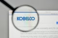 Milan, Italy - November 1, 2017: Kobe Steel Kobelco Japan logo o