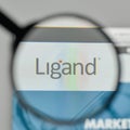 Milan, Italy - November 1, 2017: Ligand Pharmaceuticals logo on