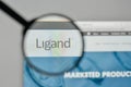 Milan, Italy - November 1, 2017: Ligand Pharmaceuticals logo on