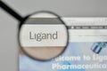 Milan, Italy - November 1, 2017: Ligand Pharmaceuticals logo on