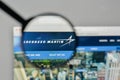 Milan, Italy - November 1, 2017: Lockheed Martin logo on the web Royalty Free Stock Photo