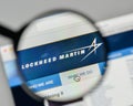 Milan, Italy - November 1, 2017: Lockheed Martin logo on the web Royalty Free Stock Photo