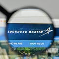 Milan, Italy - November 1, 2017: Lockheed Martin logo on the web Royalty Free Stock Photo