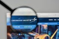 Milan, Italy - November 1, 2017: Lockheed Martin logo on the web