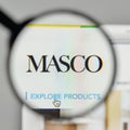 Milan, Italy - November 1, 2017: Masco logo on the website homepage. Royalty Free Stock Photo