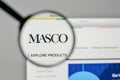 Milan, Italy - November 1, 2017: Masco logo on the website homepage. Royalty Free Stock Photo