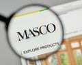 Milan, Italy - November 1, 2017: Masco logo on the website homepage. Royalty Free Stock Photo