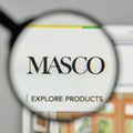 Milan, Italy - November 1, 2017: Masco logo on the website homepage. Royalty Free Stock Photo