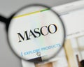 Milan, Italy - November 1, 2017: Masco logo on the website homepage. Royalty Free Stock Photo