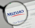 Milan, Italy - November 1, 2017: Mizuho Financial Group logo on